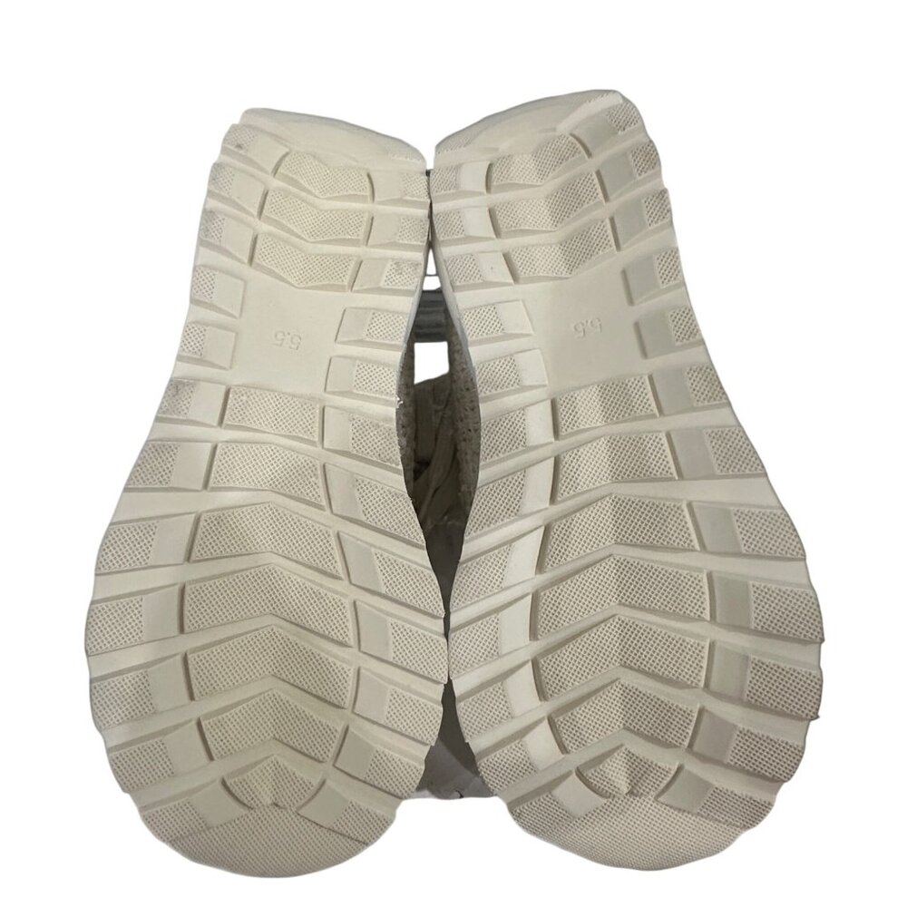 Vintage Havana Women's Woven Knit Lace-Up Sneakers Beige White Textured Sole 5.5 - Picture 5 of 11